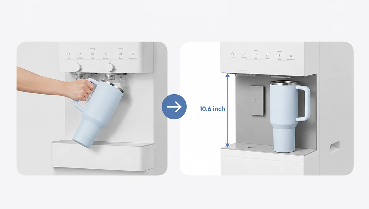 ICE STAND 3.0 CHPI-5820L: 宽敞的出水空间 与多种便捷功能